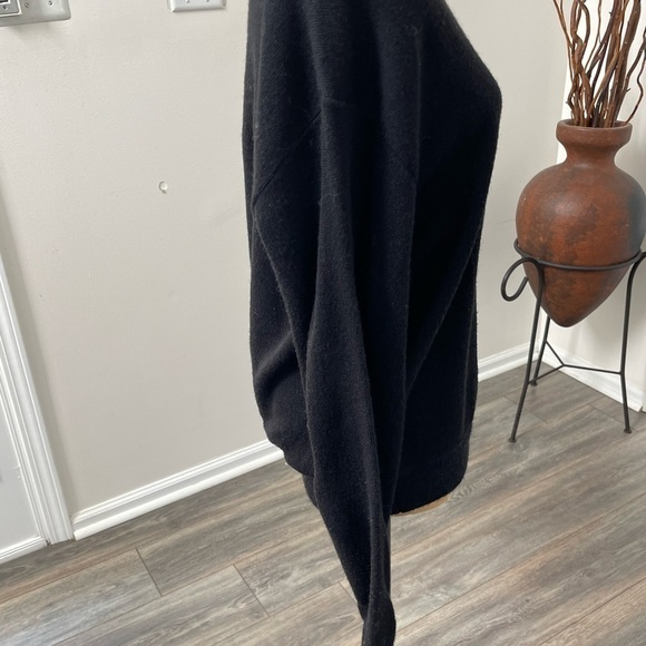 Vintage Sansabelt Golf Mens Black Orlon Acrylic Pullover Long Sleeve Sweater - Picture 6 of 6